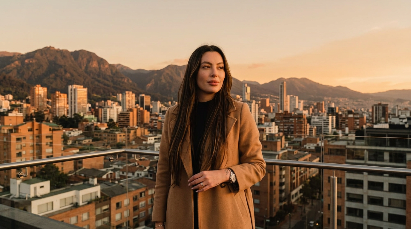 Bogotá at golden hour